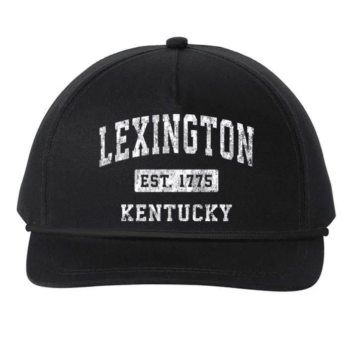 Lexington Kentucky Ky Vintage Established Sports Snapback Five-Panel Rope Hat