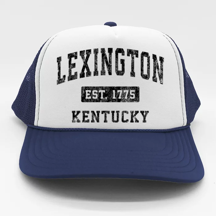 Lexington Kentucky Ky Vintage Established Sports Trucker Hat