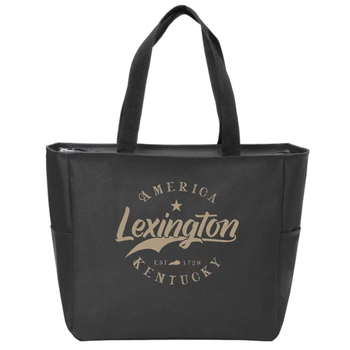 Lexington Ky Kentucky Zip Tote Bag