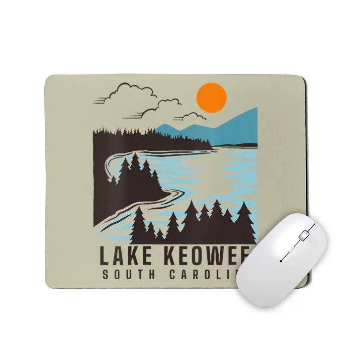 Lake Keowee Lake South Carolina Summer Lake Life Boating Mousepad