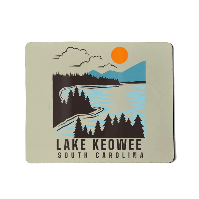 Lake Keowee Lake South Carolina Summer Lake Life Boating Mousepad