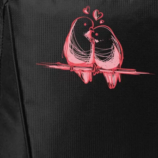 Lovebirds Kissing City Backpack