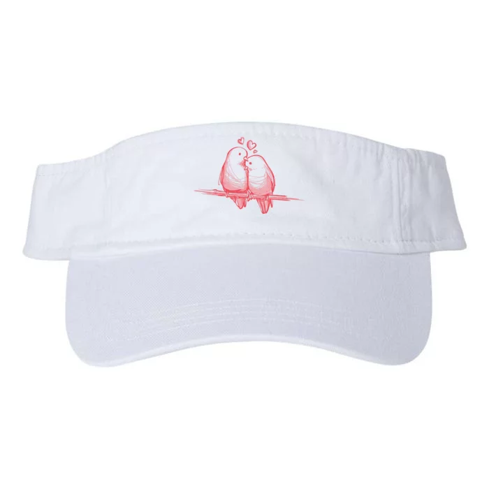 Lovebirds Kissing Valucap Bio-Washed Visor