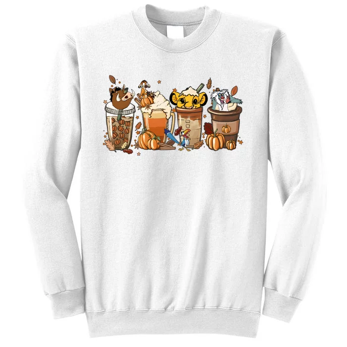 Lion King Latte Coffee Lover Cute Sweatshirt