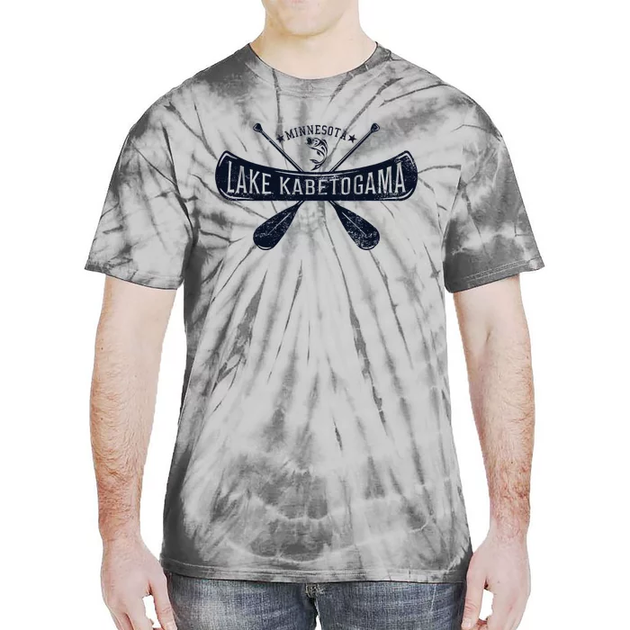 Lake Kabetogama Minnesota Vintage Distressed Tie-Dye T-Shirt