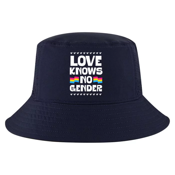 Love Knows No Gender Pansexual Pride Flag Heart Love Style Cool Gift Cool Comfort Performance Bucket Hat