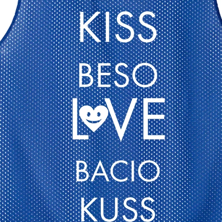 Love Knows No Borders Cool Gift Mesh Reversible Basketball Jersey Tank