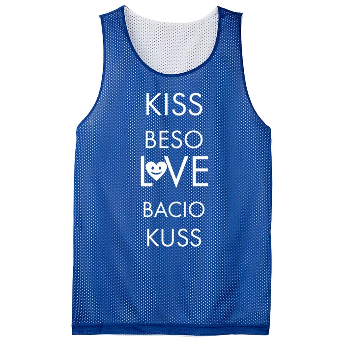 Love Knows No Borders Cool Gift Mesh Reversible Basketball Jersey Tank