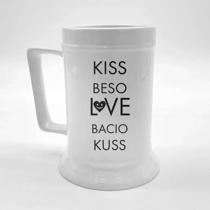 Love Knows No Borders Cool Gift Front & Back Beer Stein