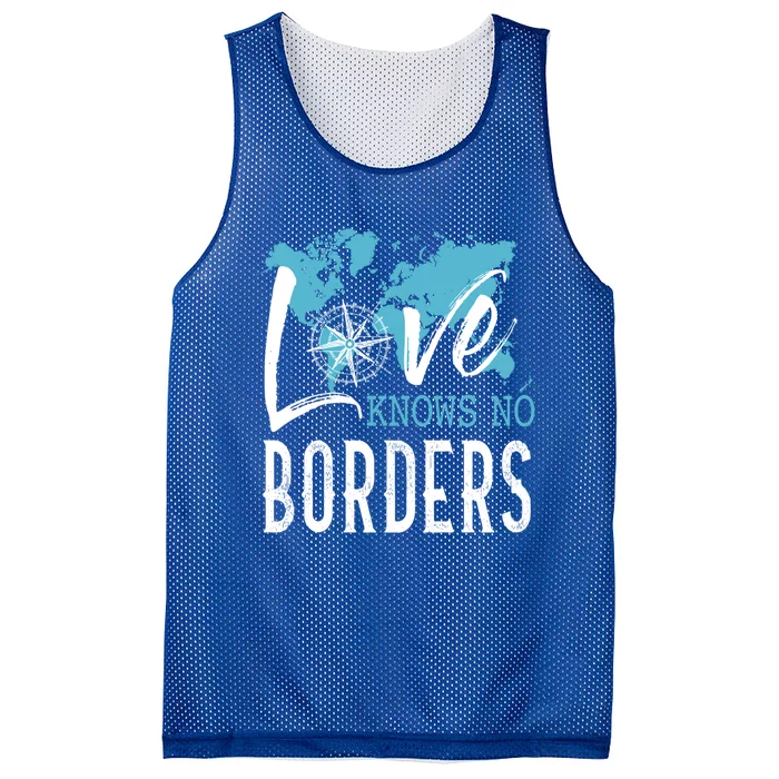 Love Knows No Borders World Gift Mesh Reversible Basketball Jersey Tank