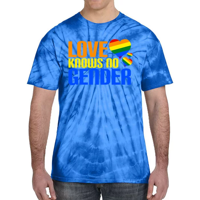 Love Knows No Gender Lgbtq Gender Marriage Equality Cool Gift Tie-Dye T-Shirt