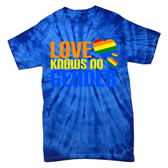 Love Knows No Gender Lgbtq Gender Marriage Equality Cool Gift Tie-Dye T-Shirt