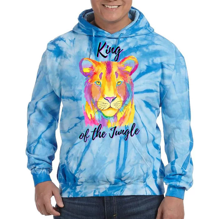 Lion - King of the Jungle Tie Dye Hoodie