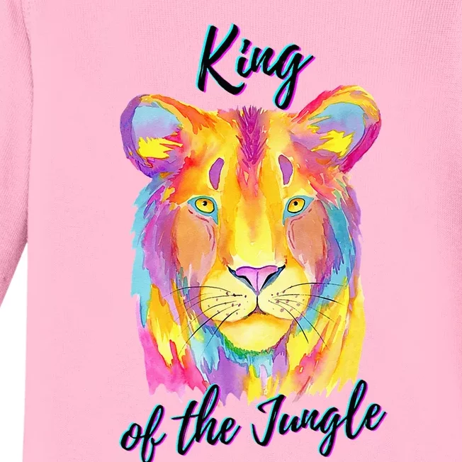 Lion - King of the Jungle Baby Long Sleeve Bodysuit