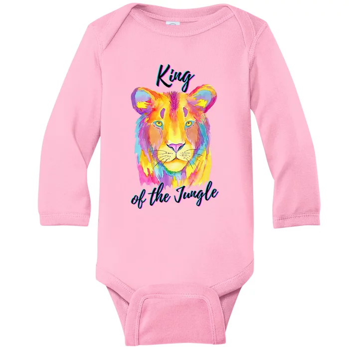 Lion - King of the Jungle Baby Long Sleeve Bodysuit