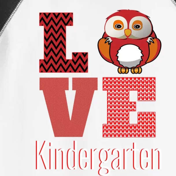 Love Kindergarten Owl Kindergarten Cute Gift Toddler Fine Jersey T-Shirt