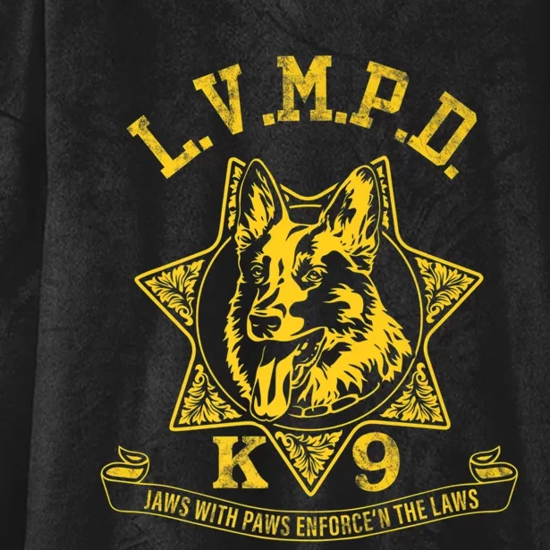 LVMPD K9 Police Officer Premium Hooded Wearable Blanket