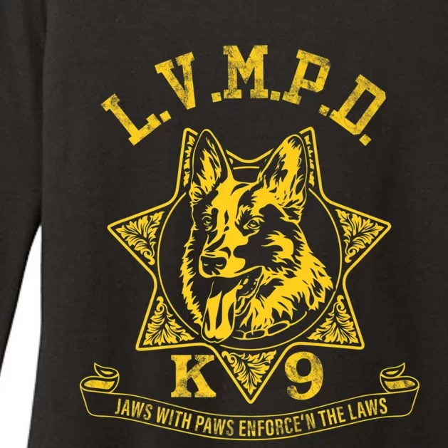 LVMPD K9 Police Officer Premium Womens CVC Long Sleeve Shirt