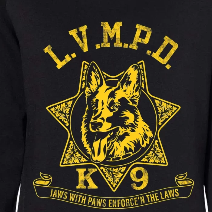 LVMPD K9 Police Officer Premium Womens California Wash Sweatshirt