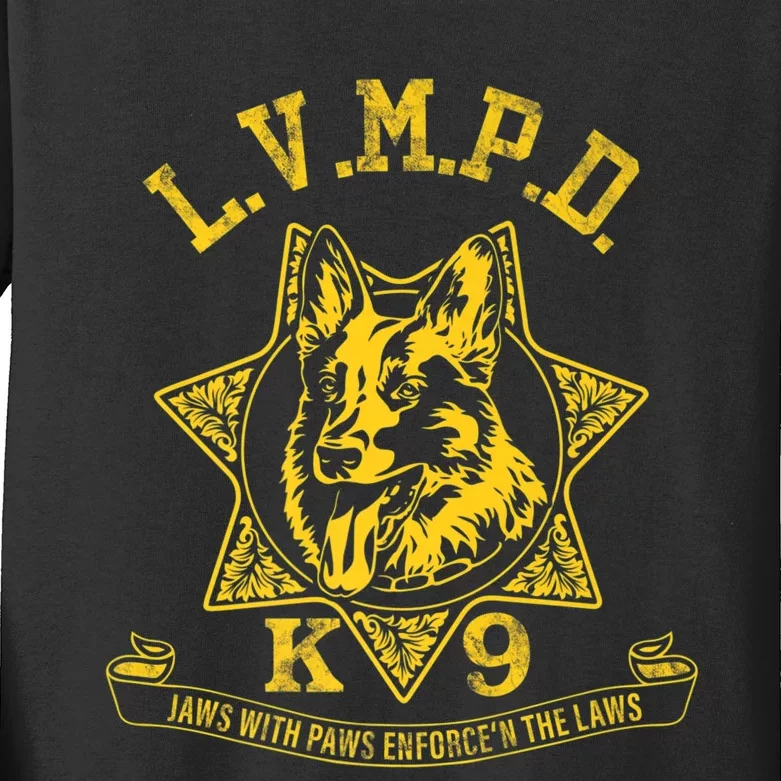 LVMPD K9 Police Officer Premium Kids Long Sleeve Shirt