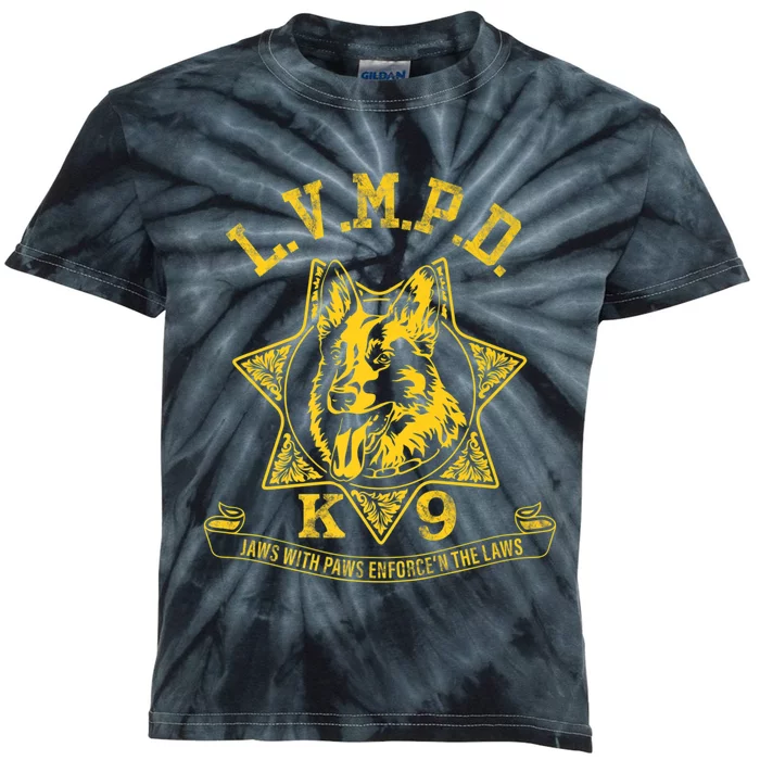 LVMPD K9 Police Officer Premium Kids Tie-Dye T-Shirt