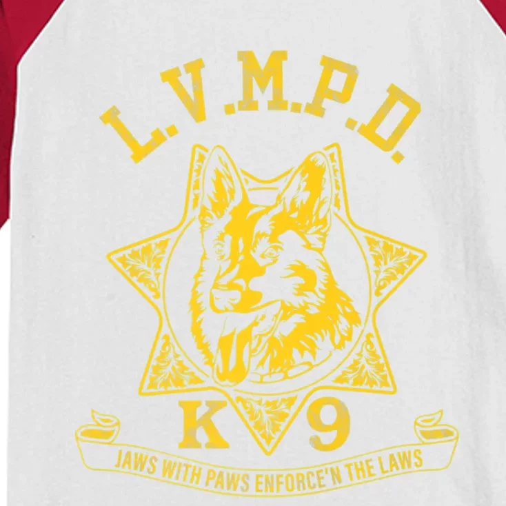 LVMPD K9 Police Officer Premium Kids Colorblock Raglan Jersey