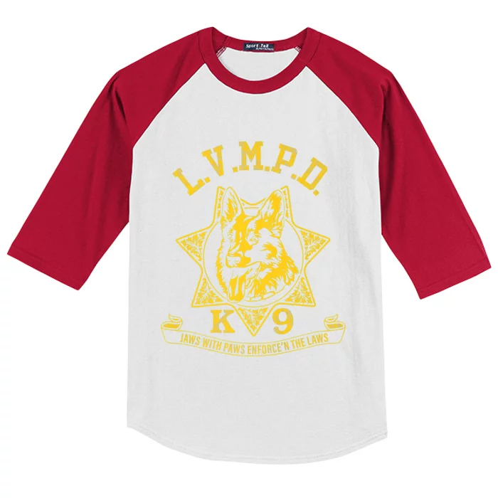 LVMPD K9 Police Officer Premium Kids Colorblock Raglan Jersey