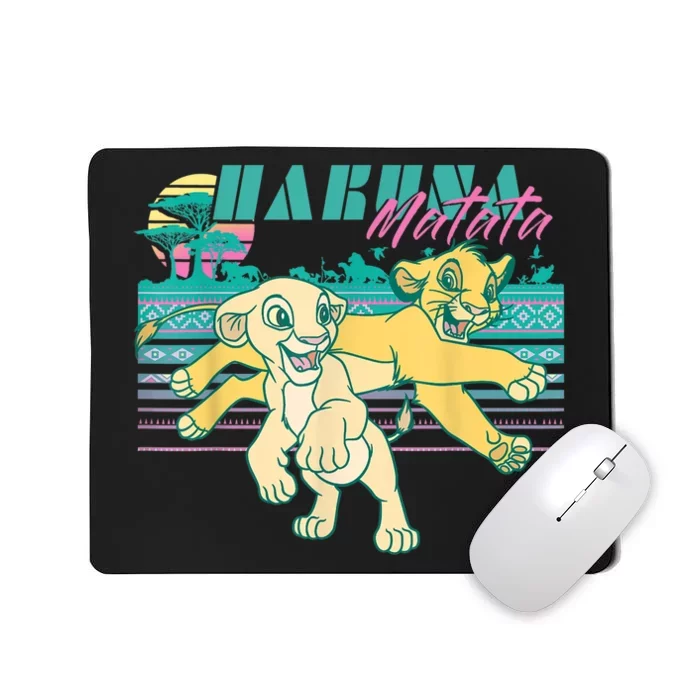 Lion King Retro Simba & Nala 90s Hakuna Shirt Matata Shirt Funny Vintage Cartoon Mousepad