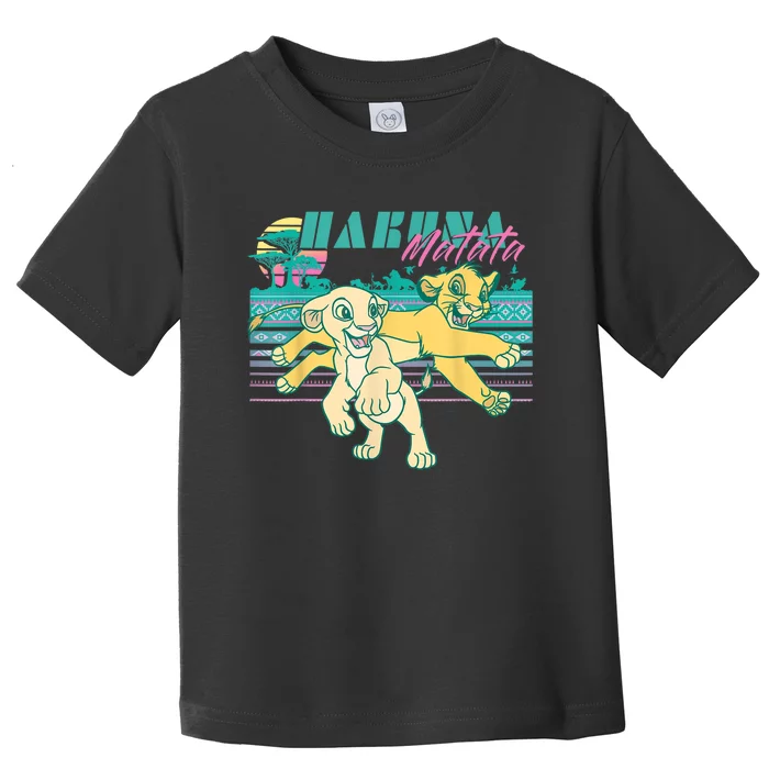 Lion King Retro Simba & Nala 90s Hakuna Shirt Matata Shirt Funny Vintage Cartoon Toddler T-Shirt