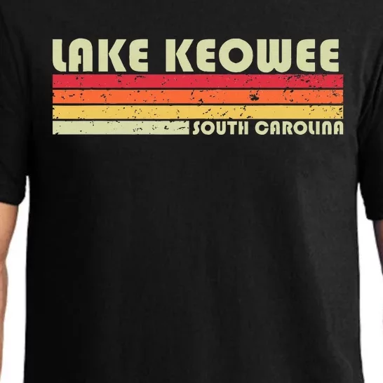 Lake Keowee South Carolina Funny Fishing Camping Summer Gift Pajama Set