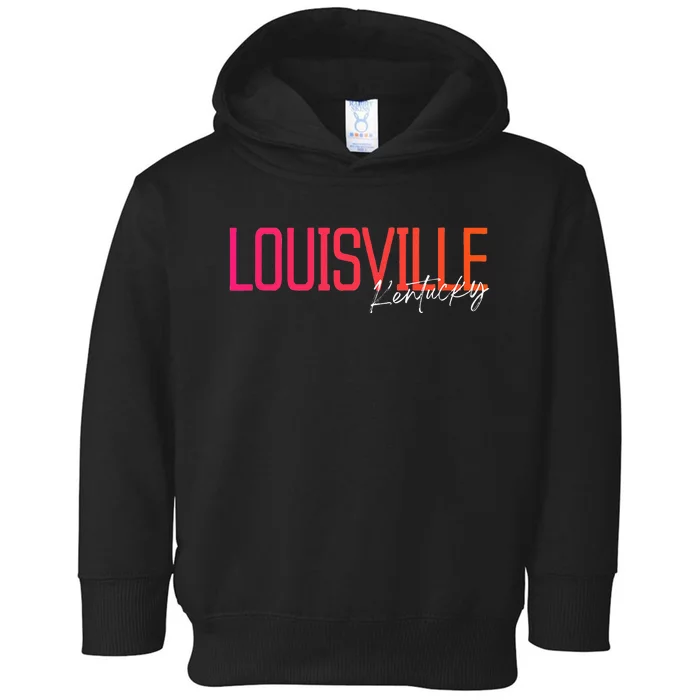 Louisville Kentucky Souvenir Vintage Kentucky Louisville Toddler Hoodie