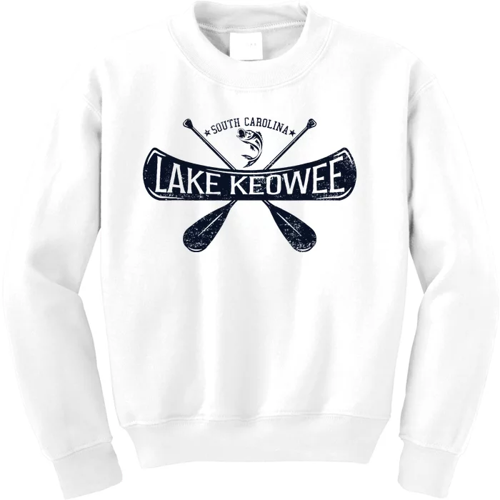 Lake Keowee South Carolina Vintage Distressed Kids Sweatshirt