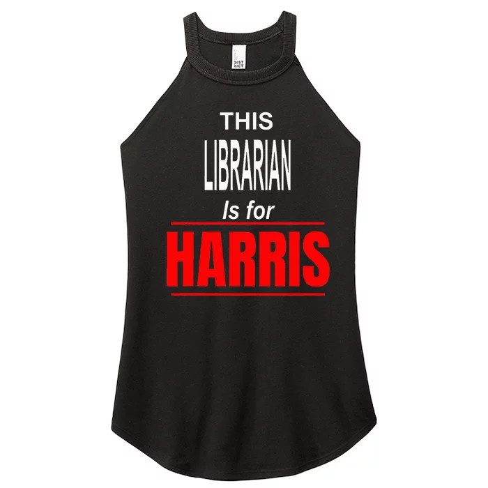 Librarian Kamala Supports Harris President 2024 Women’s Perfect Tri Rocker Tank