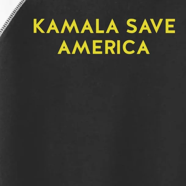 Limited Kamala Save America Toddler Fine Jersey T-Shirt