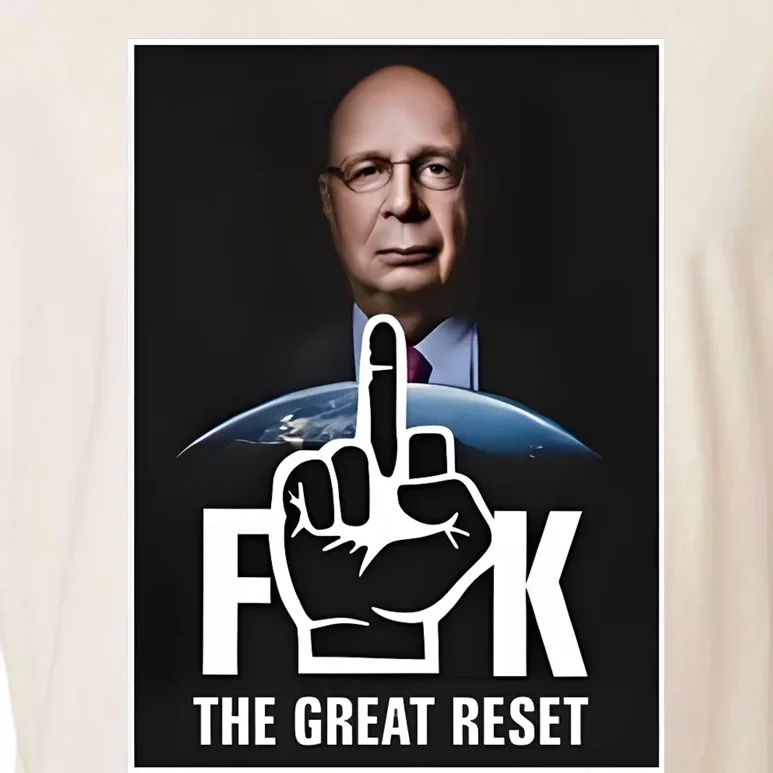 Limited Klaus Schwab Fuck The Great Reset Garment-Dyed Women's Muscle Tee