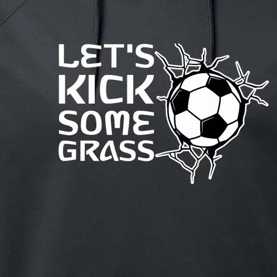 Let's Kick Some Grass - Premium Performance Fleece Hoodie