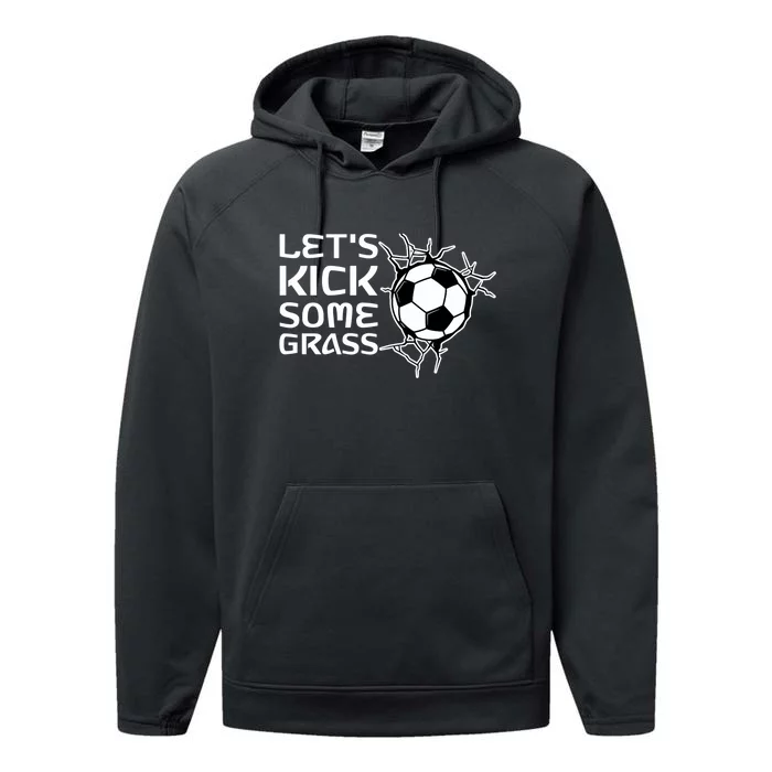 Let's Kick Some Grass - Premium Performance Fleece Hoodie