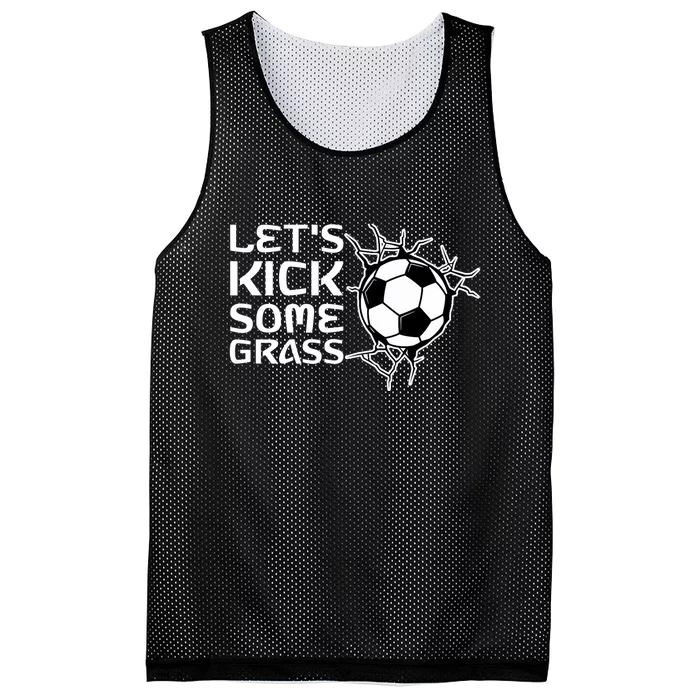 Let's Kick Some Grass - Premium Mesh Reversible Basketball Jersey Tank