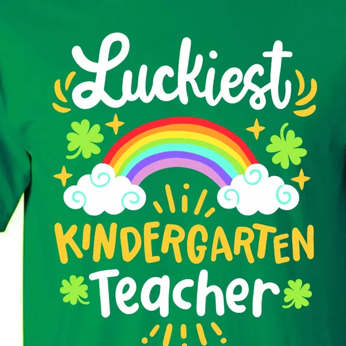 Luckiest Kindergarten Teacher St Patricks Day School Tall T-Shirt