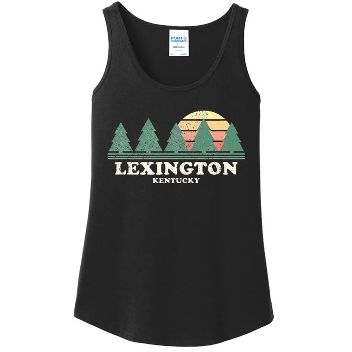 Lexington Ky Vintage Throwback Retro 70s Design Ladies Essential Tank