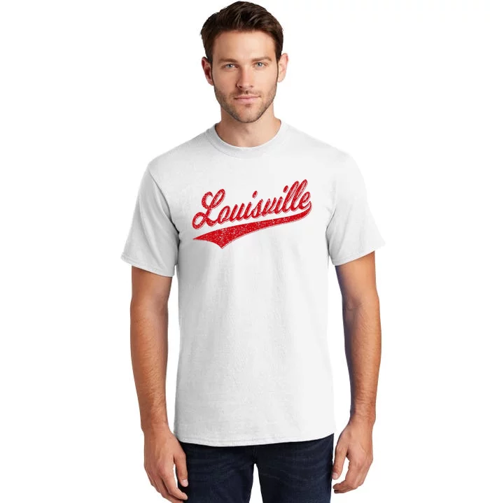 Louisville Kentucky Varsity Script Classic Sports Jersey Tall T-Shirt