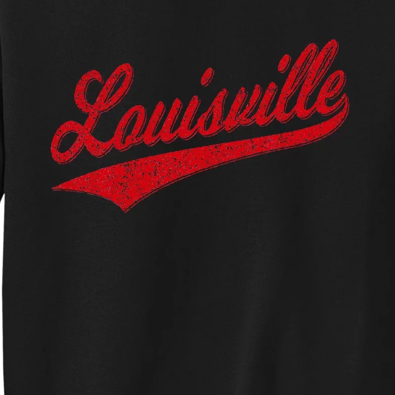 Louisville Kentucky Varsity Script Classic Sports Jersey Sweatshirt