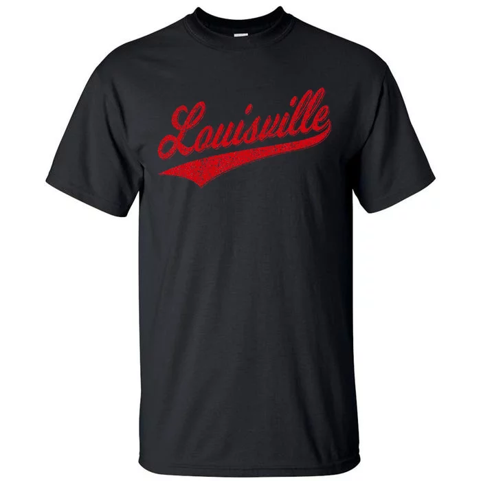 Louisville Kentucky Varsity Script Classic Sports Jersey Tall T-Shirt