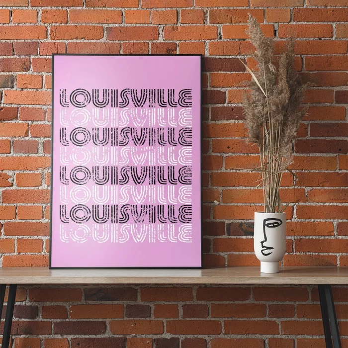 Louisville Kentucky Vintage Weathered Poster