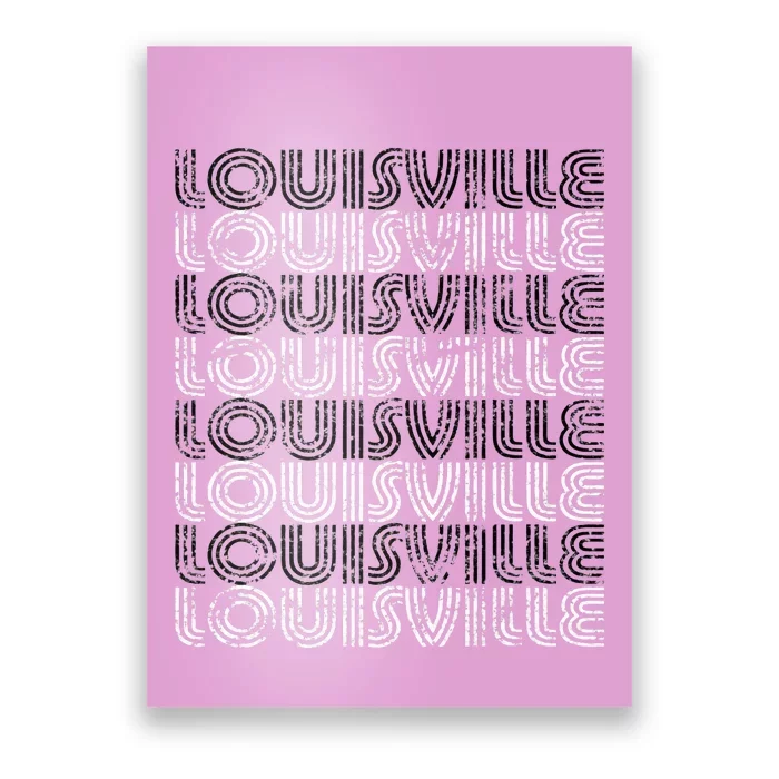 Louisville Kentucky Vintage Weathered Poster