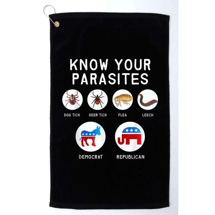 Libertarian Know Your Parasites Platinum Collection Golf Towel