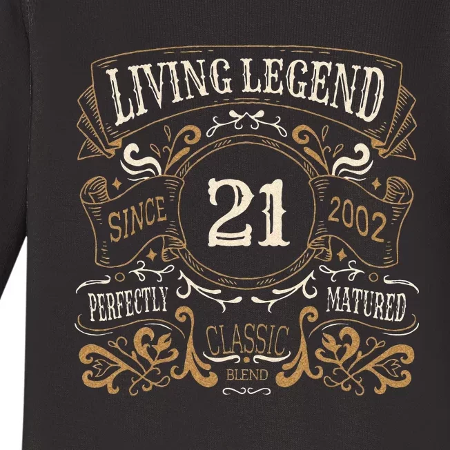 Living Legend 20 21st Birthday Baby Long Sleeve Bodysuit