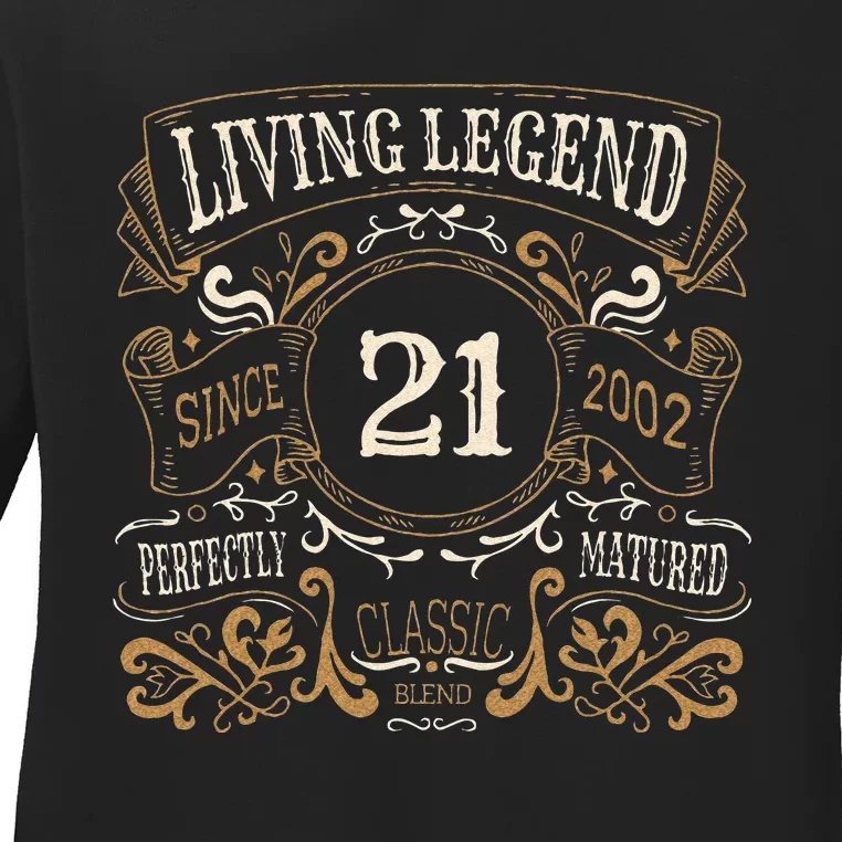 Living Legend 20 21st Birthday Ladies Long Sleeve Shirt