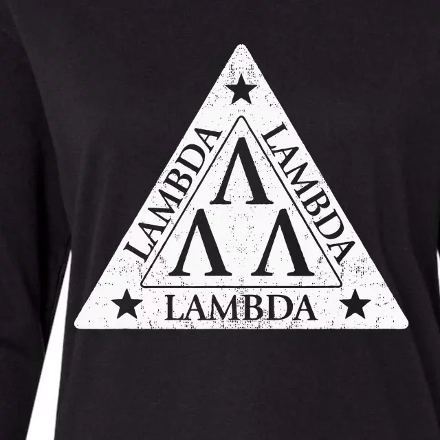 Lambda Womens Cotton Relaxed Long Sleeve T-Shirt