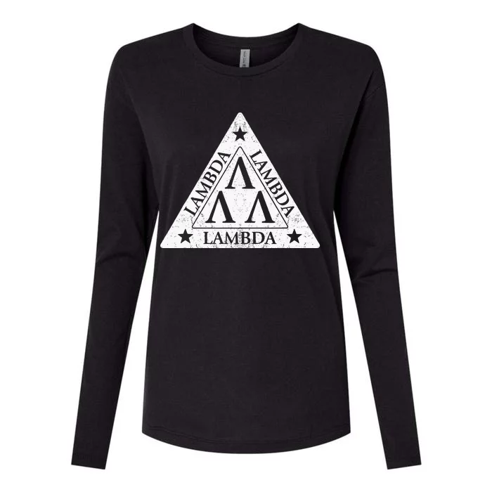 Lambda Womens Cotton Relaxed Long Sleeve T-Shirt